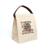 "Mother" Canvas Lunch Bag With Strap