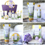 11PC Luxury Lavender Scent Spa Gift Basket in Weaved Bag