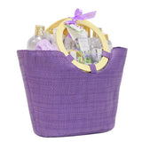 11PC Luxury Lavender Scent Spa Gift Basket in Weaved Bag