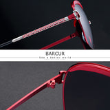 BARCUR Luxury Polarized Gradient Square Lens Women Sunglasses